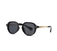 QSYJCCXD Nouveau 2025 Lunettes de Soleil circulaires pour Femmes Street Photos décoratives Lunes décortiquées Men de Soleil en métal pour Hommes