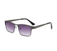 QSYJCCXD Nouveau 2025 Lunettes de Soleil rectangulaires métalliques Small Frame Sunshade Sunshade Sunglass Femmes Hommes Nombres Fashion Small Frame
