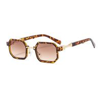 QSYJCCXD Nouveau 2025 Petites Lunettes de Soleil Punk Femmes Fashion Fashion Double Color Eardes de Lune