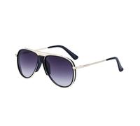 QSYJCCXD Nouveau 2025 SEAVEPUNK Oval SUMBERSES Men de Soleil Punk Verres de Soleil mâle Cadre de métal mâle Nuances UV400