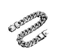 QSYJCCXD Nouveau 2025 Unisexe Curb Link Chain Men Bracelet Bouddha Boucle bracelet Antique Silver Color Bracelets