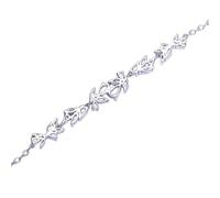 QSYJCCXD Nouveau 2025 Unisexe Wisteria Blossom Bracelet Women Jewelry 925 Silver Chain for Lady Temperament Hand Accessories Gift Herfriend Decoration Luxury Trendy Best for Women and Men