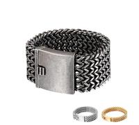 QSYJCCXD NOUVEAU 2026 Bracelet de chaîne de liaison en filet de 30 mm pour hommes Braceuses bracelets pour hommes en acier inoxydable