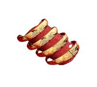 QSYJCCXD Nouveau pour la tendance 2025 4PCS Dubaï Inde Fleur Bangles pour les femmes Bracelets de mariée africain Bracelets Gold Wedding Bangles Bijoux Bijoux Jewelry ACCESSOIRES CRÉATIVE CARE