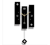 QSYJCCXD Nouvelle Horloge Murale Horloge Nordique avec Pendulum de Grande Taille Montre Une Montre Murale Moderne Conception pour décoration décoration Domestique