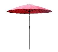 QSYJCCXD Parasol de jardin Parasol de jardin extérieur | 2,7 m | Round/inclinable/avec pôle de parapluie de 38 mm de manivelle, pour terrasse/patio/balcon/table basse - sans base de bonnes parasols