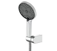 QSYJCCXD Paye de Douche à Main, 3 Fonctions de Douche détachable à Haute Pression, Douche à la Main à la Carte Murale avec Tuyau en Acier Inoxydable de 59 Pouces, Chrome