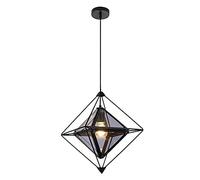 QSYJCCXD Pendre Moderne Light Geometric Kitchen Island Éclairage Éclairage Diamond Forme de Plafond Lights Possing Fixture for Kitchen Island Salon Room Bedroom Aspire pour (Amber B)