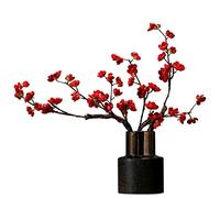 QSYJCCXD Plum Artificial Flower Salon Room Murbings Indoor Porch Étude Décoration Fleurs Décoration Home Decoration Fleurs artificielles pour Table de Bureau DÉCOR DE Bureau DE Bureau DE Bureaux