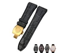 QSYJCCXD Pour Franck Muller Watch Band 28 mm Cowhide Silicone Watch Strap Nylon Rubber Boucle de boucle pliante pour le bracelet pour hommes