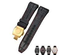 QSYJCCXD Pour Franck Muller Watch Band 28 mm Cowhide Silicone Watch Strap Nylon Rubber Boucle de boucle pliante pour le bracelet pour hommes