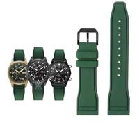 QSYJCCXD Pour IWC Fluoro Rubber Watch Strap Release rapide pilote AMG Petronas F1 Équipe Bracelet sportif imperméable Bracelet Watch 20mm 21 mm 22 mm
