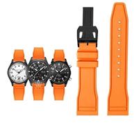 QSYJCCXD Pour IWC Fluoro Rubber Watch Strap Release rapide pilote AMG Petronas F1 Équipe Bracelet sportif imperméable Bracelet Watch 20mm 21 mm 22 mm