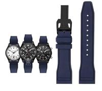 QSYJCCXD Pour IWC Fluoro Rubber Watch Strap Release rapide pilote AMG Petronas F1 Équipe Bracelet sportif imperméable Bracelet Watch 20mm 21 mm 22 mm