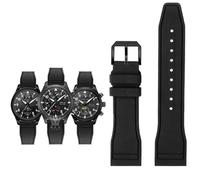 QSYJCCXD Pour IWC Fluoro Rubber Watch Strap Release rapide pilote AMG Petronas F1 Équipe Bracelet sportif imperméable Bracelet Watch 20mm 21 mm 22 mm