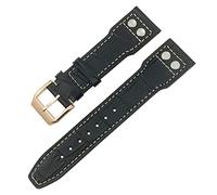 QSYJCCXD Pour IWC IW3777 IW3270 Mark 18 Big Pilot's Watch Strap Soft Cowhide Bracelets 20mm 21mm 22 mm en cuir Watch Band
