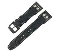 QSYJCCXD Pour IWC IW3777 IW3270 Mark 18 Big Pilot's Watch Strap Soft Cowhide Bracelets 20mm 21mm 22 mm en cuir Watch Band