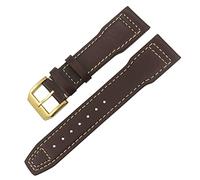 QSYJCCXD Pour IWC IW3777 IW3270 Mark 18 Big Pilot's Watch Strap Soft Cowhide Bracelets 20mm 21mm 22 mm en cuir Watch Band