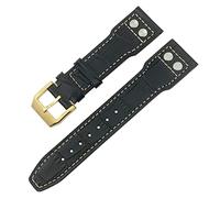QSYJCCXD Pour IWC IW3777 IW3270 Mark 18 Big Pilot's Watch Strap Soft Cowhide Bracelets 20mm 21mm 22 mm en cuir Watch Band