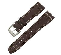 QSYJCCXD Pour IWC IW3777 IW3270 Mark 18 Big Pilot's Watch Strap Soft Cowhide Bracelets 20mm 21mm 22 mm en cuir Watch Band