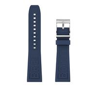 QSYJCCXD Pour les bandes de surveillance 22 mm 24 mm Blue Twinpro Rubber Watch Band pour Avenger Navitimer World Rubber Amperproof Soft Watch Socle With Buckle