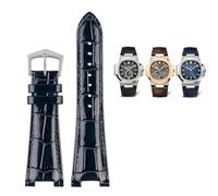 QSYJCCXD Pour Nautilus 7118 5712 Connecteur en acier en cuir authentique 5711 5712G Notch de bande de montre 25x13 mm Bracelet Bracelet