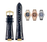 QSYJCCXD Pour Nautilus 7118 5712 Connecteur en acier en cuir authentique 5711 5712G Notch de bande de montre 25x13 mm Bracelet Bracelet