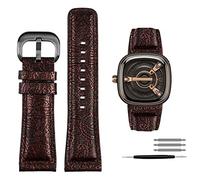 QSYJCCXD Pour sept vendredis Q2 / 03 / M2 / M021 / T2 VING LETRAGNE CUIR VINTAGE STYLEDIESEL MEN SORGE COWHIDE STRAP 28M ACCESSOIRES DE BRACET