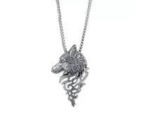 QSYJCCXD Punk 925 Collier d'animaux en argent vintage femmes hommes de fête de fête bijoux Gift- # 3