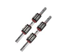 QSYJCCXD Rail linéaire, Rail linéaire linéaire Gide 2pcs 300 mm HGR20 Guide linéaire + 4pcs hGH20ca hgw20cc des glissements de Chariot pour CNC