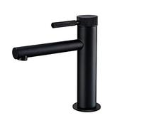 QSYJCCXD Robinet de lavabo de Salle de Bain, Robinet de lavabo monotrou mitigeur Chaud-Froid Robinet d'évier en Chrome Poli robinetterie d'eau de vanité Robinet de Salle de Bain (Couleur : Or Rose