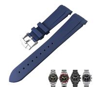 QSYJCCXD Rubber Silione Watchband 20 mm 22 mm pour Tudor Black Bay 1958 GMT 41 mm PELAGO