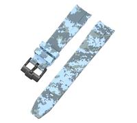 QSYJCCXD Sangle de camouflage pour Omega pour Swatch Moonswatch End Ext End Silicone Rubber Bracelet Men Femme Sport Watch Band Accessoires 20 mm
