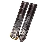 QSYJCCXD Sangle de montre à feuilles de vache de 18 mm 20 mm 22 mm pour Omega 007 Seamster 300 de Ville AT150 19/21 mm Commander WatchBand Boucle pliante