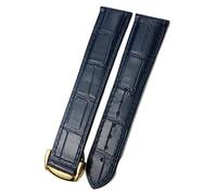 QSYJCCXD Sangle de montre à feuilles de vache de 18 mm 20 mm 22 mm pour Omega 007 Seamster 300 de Ville AT150 19/21 mm Commander WatchBand Boucle pliante