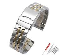 QSYJCCXD Sangle de montre en acier inoxydable 20 mm 22 mm 24 mm STRAP DE MONTRE POUR AVENGER NAVITIMER STRAP DE MONTRER SUPERCEAN