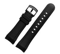 QSYJCCXD Sangle de montre Fluororubber 24 mm pour Graham Watches Band Bracelet Bracelet Mens Sport Watch Band Curbed Watch Band Color