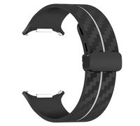 QSYJCCXD Sangle de motif en fibre de carbone pour Galaxy Watch 7 Ultra 47mm Silicone Clasp Band pour Galaxy Watch 7 Ultra Bracelet