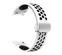 QSYJCCXD Sangle de silicone de 20 mm pour Galaxy Watch 6 Classic 43 47 mm 5pro 45 mm Breather No Gaps Buckle Watch 7 6 5 4 40mm 44mm Bands