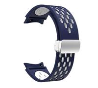 QSYJCCXD Sangle de silicone de 20 mm pour Galaxy Watch 7 6 5 4 40mm 44 mm 5pro 45 mm Boucle sans espèces 6 Classic 43 mm 47mm 42 Bracelet Watch Bands