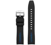 QSYJCCXD Sangle d'extrémité incurvée ， pour Omega XS Watch Joint MOONSWATCH 20 mm Men Femmes Rubber Silicone Release rapide Band pour Seamaster 300 Watch Bands