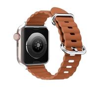 QSYJCCXD Sangle en cuir océan pour bande 44 mm 45 mm 40 mm 38 mm 42 mm S10 46mm 42 mm Ultra 49 mm Bracelet Correa Series 7 SE 8 5 3 Bandouches de surveillance