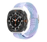 QSYJCCXD Sangle en nylon en boucle solo tressée pour Galaxy Watch 7 Ultra Band 47 mm Stretchy Nylon Bracelet Correa Watchbands