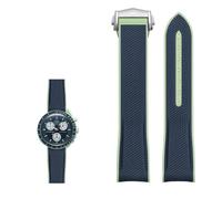 QSYJCCXD Silicone en caoutchouc Curbe Watchs Band New Watchbands Bandle de montre 20 mm pour Omega x Swatch Joint Moonswatch Celestial Sports