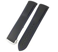 QSYJCCXD Silicone en caoutchouc Silicone Watch Band pour Omega Seamaster GMT Diver 300 Speedmaster Hamilton 19 mm 20 mm 21 mm 22 mm Sobrave de montre