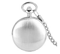 QSYJCCXD Silver Golden Smooth Mechanical Watch Men's Pocket Watchs Men Femmes Hand Winding Pocket Watch Chain Chain Horloge Simples Montres