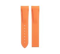 QSYJCCXD Soft Flexible Rubber Watch Band pour Omega Strap Speedmaster Moonwatch Seamaster 300 AT150 Planet Ocean 600 Bracelet 20/21/22 mm Pas de Boucle