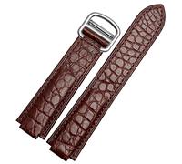 QSYJCCXD STRAPE AMERICAN CROCODILE DE COURTURE DE CROCIDE APPROPRES POUR LE BLOONE CONVEX STRAP DE CUIR 18MM HOMMES ET FEMMES NOIR