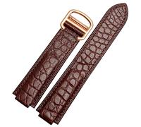 QSYJCCXD STRAPE AMERICAN CROCODILE DE COURTURE DE CROCIDE APPROPRES POUR LE BLOONE CONVEX STRAP DE CUIR 18MM HOMMES ET FEMMES NOIR