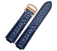 QSYJCCXD STRAPE AMERICAN CROCODILE DE COURTURE DE CROCIDE APPROPRES POUR LE BLOONE CONVEX STRAP DE CUIR 18MM HOMMES ET FEMMES NOIR